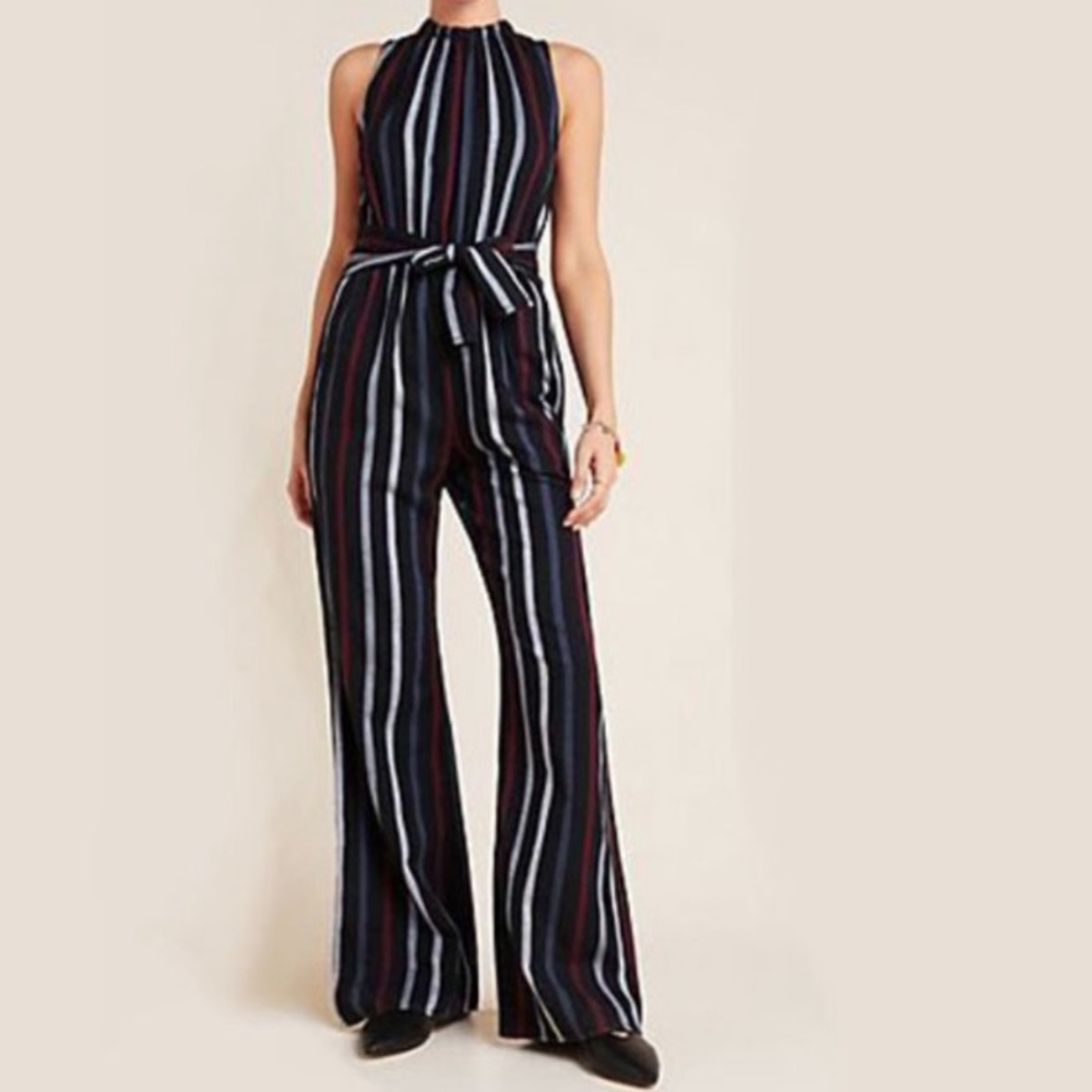 Cloth & Stone Cameron Striped Jumpsuit NWOT